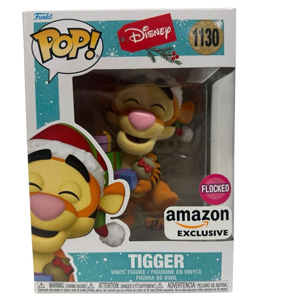Funko Pop Disney Tigger Flocked Amazon Exclusive 1130 Winnie the Pooh Figure